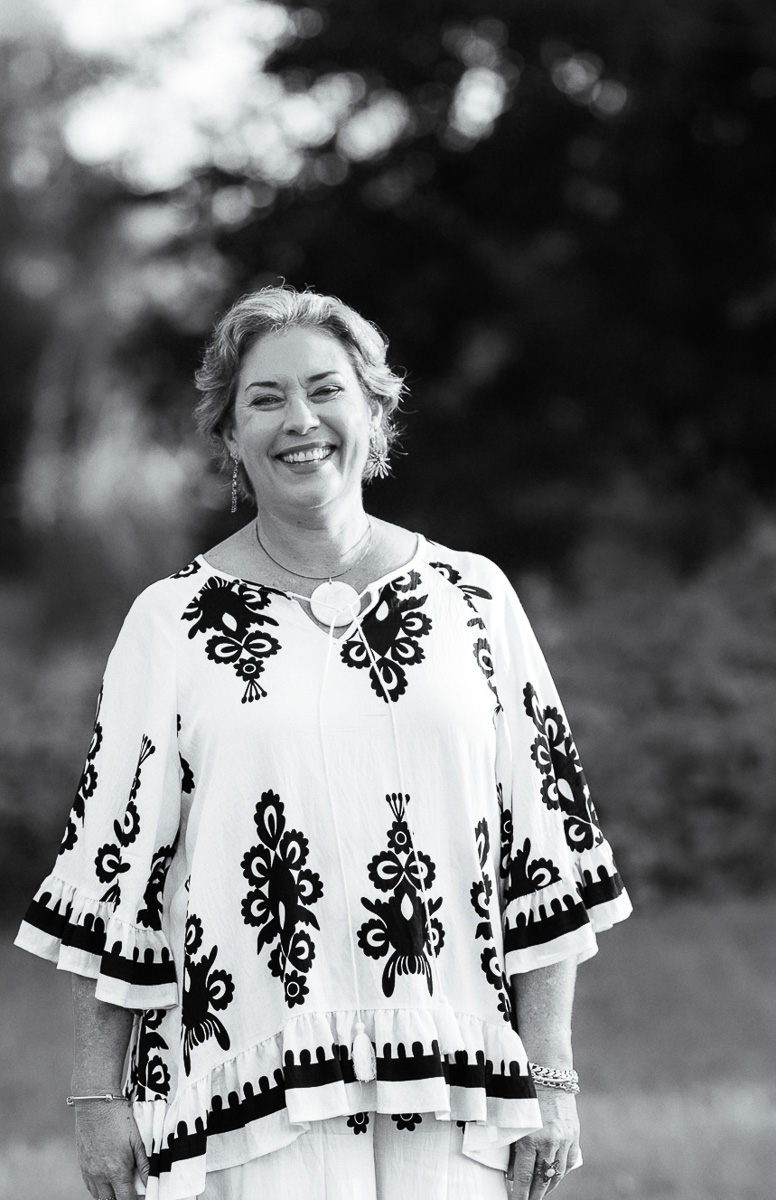 Close-up portrait of Melissa Meagher smiling outdoors