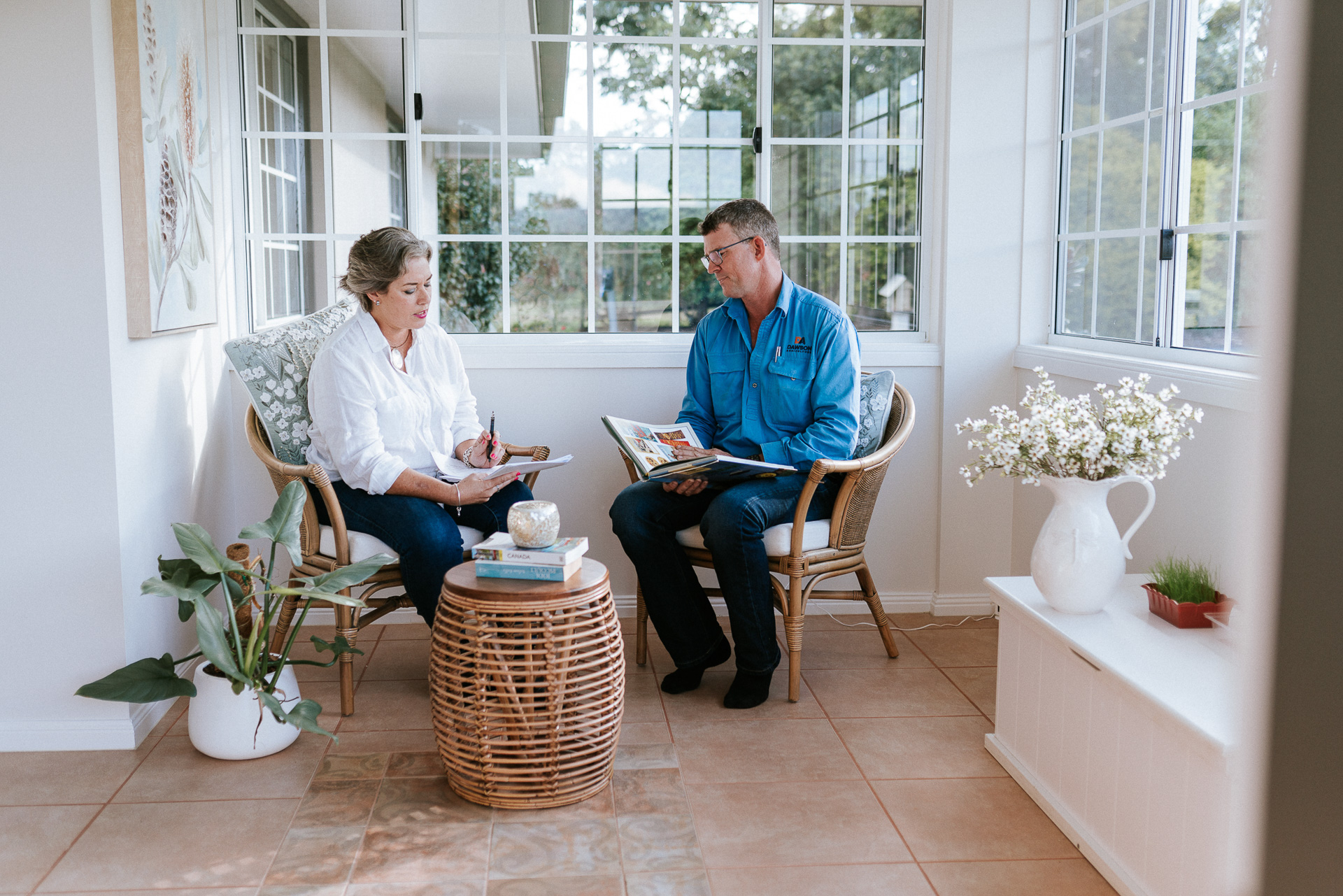 Melissa Meagher in a coaching session with a client